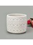 Dantel Güpür Desenli Beton Saksı - Beyaz - 14X12,5 cm 2