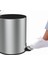 Cigo Paslanmaz Çelik Pedallı Banyo Çöp Kovası - Gri - 6 Lt 3