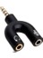 4456 Kulaklık Mikrofon Çoklayıcı 3.5mm Switch Splitter Adaptör 3