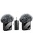 F11-2 Profesyonel Çift Kablosuz Yaka Mikrofonu, Tüylü Rüzgar Korumalı, Kablosuz Yaka Mikrofonu Wireless Lavalier Microphone iphone Android Type C Lightning Tiktok Youtube Ses Kayıt Mikrofonu 1