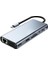 11 In 1 Type-C To USB Hub HDMI (4k),audio/, Type-C/, 4x USB 3.0/, Lan/, Vga/, Sd Card Reader Çevirici Hub 10 Port Adaptör Dönüştürücü Çoklayıcı 2