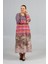 Desenli Pamuklu Kalın Penye Büyük Beden Elbise Modelleri 3