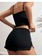 Xmpdby Kadın Siyah Şortlu Gecelik Takım 2141 2
