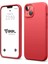 iPhone Kılıf Ince Sıvı Silikon 3 Katmanlı Tam Kaplamalı Yumuşak Jel Kauçuk Kılıf Kapak (Kırmızı, iPhone 13/14) 1