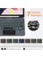 Ipad Air 11 M3 Çipli 2025 ile Uyumlu Mag Touchpad Blutooth Işıklı Standlı Klavyeli Kılıf 2
