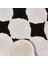 Soft Elegant Curves Tufting Banyo Paspası - Siyah - 60X90 cm 3