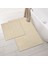 Soft Merry Natürel 2'li Banyo Paspası - Bej - 60X100 cm + 50X60 cm 2