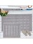 Soft Mosir 2'li Banyo Paspası - Gri - 60X100 cm + 50X60 cm 1