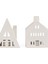 Deco 3'lü Ev Şekilli Mumluk Seti - Beyaz - 19 cm 2