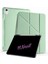 iPad 11. Nesil Ile Uyumlu A16 2025 11 Inç Kalem Bölmeli Standlı Tri Folding Tablet Kılıfı Açık Yeşil 1