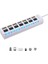 7 Portlu 2.0 USB Hub Çoklu USB Çoklayıcı Splitter Power Tuşlu Adaptör Beyaz 2