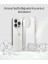 iPhone 13-14 ile Uyumlu Cyrstal Clear Şeffaf Silikon Kılıf Arkası Sert Polikarbonat Kenarları Yumuşak Tpu Silikon Premium Ultra Şeffaf Kılıf Kapak (Cyrstal Clear, 13-14) 4