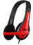 FHP-125R Mikrofonlu Kulak Üstü Siyah-Kırmızı Kulaklık 1