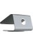 Alüminyum Laptop Stand – MacBook &amp; 10-17” Dizüstü Bilgisayarlarla Uyumlu, Ergonomik Yükseltici, Isı Dağıtıcı, Sabit Masa Standı, Rain Design Stil Uyumlu Gri 4