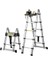 Alüminyum Çift Yönlü Teleskopik Merdiven (Seçenekli) (4,4 Metre - 2x7 Basamak) 1