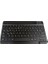 MT82 Kablosuz Bluetooth + USB Wifi Şarjlı Klavye Mouse Seti Ultra Ince Taşınabilir Türkçe Q Klavye (Siyah) 5