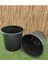 Üretim Saksısı 2 Adet 12 Lt 26X26 cm Plastik Saksı Siyah Üretim Saksı Bitki Saksısı 2