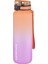 Fiftyfifty 1000ML Büyük Boy Çift Renk Softtouch Ff Collection Tritan Su Matarası Turuncu-Mor 1
