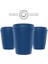 Reusable Cup/tekrar Kullanılabilir Kapaklı Kahve Kupası/taşınabilir Sert Plastik Bardak - 3'lü Lacivert Renk- 300ML / Yıkanabilir/bpa &amp; Bps Içermez 2