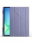 Galaxy ile Uyumlu Tab S10 Fe Plus Kılıf Zore Tri Folding Kalem Bölmeli Standlı Kılıf Mor 2
