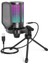 Ampligame A6V Yayıncı - Oyuncu - Gamer - Podcast - Youtuber Rgb USB Mikrofon (Siyah) 1