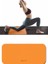 Hizalamalı 6mm Tpe Yoga Matı Pilates Minderi Diz Dirsek Koruyucu Mat Hediyeli Turuncu 4