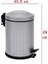 5-12- 16 Lt Vintage Serisi Amortisör Kapaklı Çöp Kovası (Banyo - Mutfak - Tuvalet - Balkon) (Gri, 5 Litre) 2