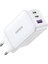 65W USB Type-C Qc 4.0 Pd 3.0 Ganx 3 Portlu Hızlı Şarj Cihazı Beyaz 3