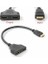 Splitter Adaptör Kablosu, Erkek-Hdmi Dişi x 2 Adaptör 30 cm Kablo Çoklayıcı Splitter, Aynı Anda Iki Aynı Tv'yi Destekler 1080P 2