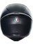 K1 S Motosiklet Kaskı Mono Kapalı Kask Matt Black M 5