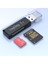 USB 2.0 Sd ve Micro Sd Hafıza Kart Okuyucu Siyah 2