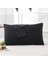 Home Pamuklu 2'li Kapaklı Yastık Kılıfı 50X70 cm - Yumuşak ve Nefes Alabilir - Düz Renk (Siyah) 2