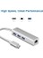 Type C Ethernet 1000MBPS - 1 Gigabit RJ45 Adaptör ve 3 USB Bağlantı Noktası 3.0 Data Hub MacBook Air/pro iMac Acer Lenovo Asus Hp Samsung Huawei ile Uyumlu - Gümüş 3