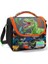 High Siyah Turuncu Yeşil Dinazor Baskılı Erkek Çocuk Beslenme Çantası 4