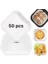 Home Beyaz Airfryer Pişirme Kağıdı, Fritöz Yağlı Kağıdı, Yanmaz Kağıt 50 Adet (Kare) (50) 1