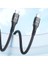 100W 5A E-Mark Çipli Pd Type-C To Type-C Örgülü Hızlı Şarj ve Data Kablosu 2 Metre 2