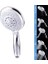Huge 5 Fonksiyonlu Büyük Başlı El Duşu Duş Başlığı - Farklı Püskürtme Modları - Yüksek Kaliteli Abs Krom Kaplı G1/2 Uyumlu 4
