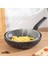 Yanmaz Yapışmaz Granit Fritöz Sepetli Cips Kızartma Wok Tava 2 Parça 28 cm 1