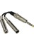 16122 Adaptör Kablosu (0,1 M, 1 x Stereo Jak, 2 x Jak) Siyah 1