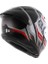 K6 S Motosiklet Kaskı Kapalı Kask Karve Matt Black White Red Xl 4