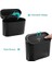 Çöp Kovası Araç Içi Cöp Kutusu Ofis Cöp Kovası Portatif Taşınabilir Kapaklı Çöp Kutusu, Figiza, Siyah 2