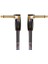BIC-1AA Studio Grade Instrument Cable, Patch/pedal Kablosu, Sağ Açılı 1/4 Inç Konnektörler, 1 Ft/30 cm Uzunluk 1