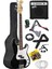 CBG-460BK 46 Inç 4/4 Yetişkin Amfili Bas Gitar Seti White Black 1