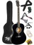 RG-550BK Pack Kaliteli Siyah 40 Inç Akustik Gitar Seti 4/4 Yetişkin 1