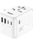 Labs BL80 Universal Seyehat Şarj Adaptörü 35W Gan Çoklu Priz Dönüştürücü (Beyaz) 1