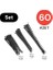 Plastik Kablo Bağı Cırt Kelepçe Set 100 mm - 150 mm - 250 mm x 2.5 mm Siyah (20 Şer Adet x 3) 60 Adet 2