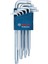 Professional 9 Parça Alyan Anahtarı Seti Torx 1600A01TH4, Mavi 1