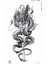Samurai, Ejderha ve Katana Dövmesi, Geçici Dövme, Unisex Tattoo, Vücut Dövmesi 2
