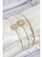 Pirinç Zirkon Taşlı Baget Model Gold Renk Vip 3'lü Kadın Bileklik - TJ-BB7334 1