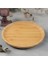 Bambu Lüx Yuvarlak Servis 25 * 25CM, Sunumluk &amp; Çerezlik Sunum Tabağı 4